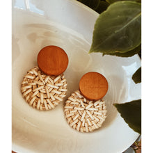 Load image into Gallery viewer, Rattan Woven Earrings
